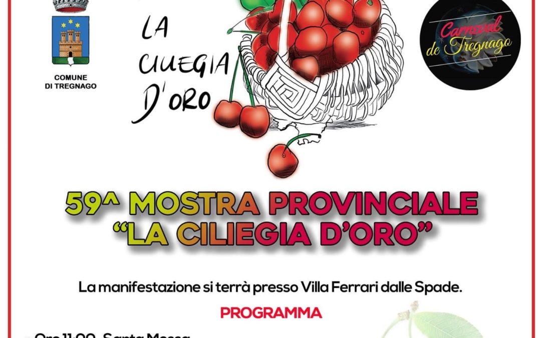 Tregnago: Domenica 21 giugno “Sagra delle ciliegie”. Non organizza la Pro Loco