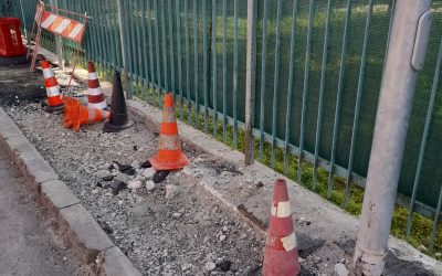 San Martino B.A.: I lavori “infiniti” sul marciapiedi in Via Vittorio Veneto